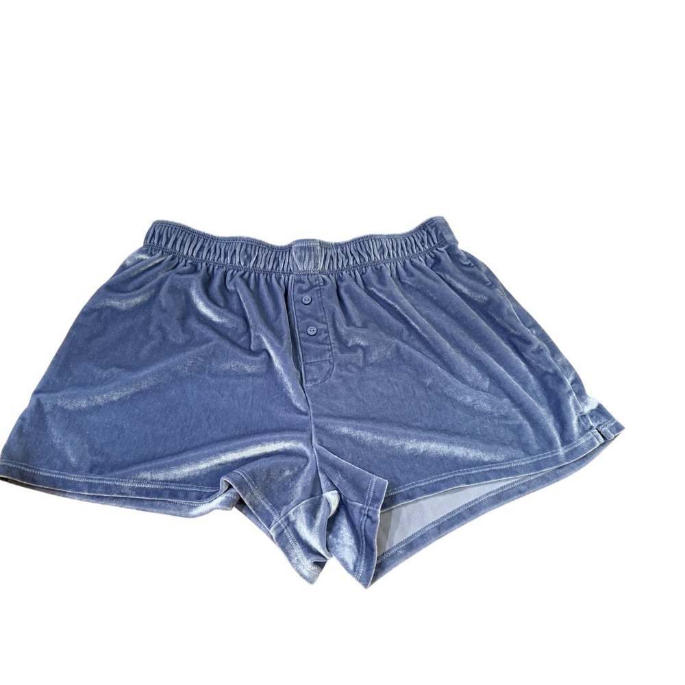 Victoria's Secret PINK Blue Velvet Sleep Pajama Shorts XS